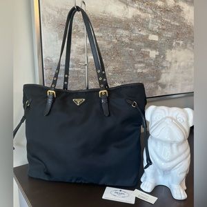 Prada Black Nylon Tote